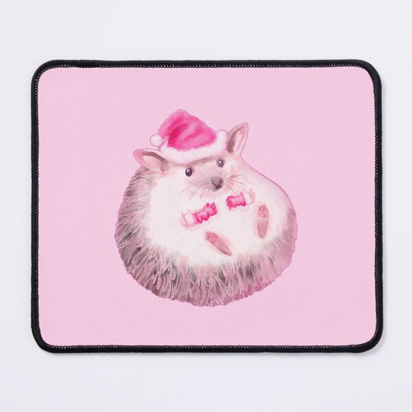 Item preview, Outlined Watercolor Festive Winter Hedgehog Santa designed and sold by MissSonjaLe.