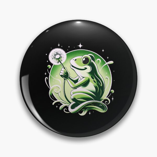Item preview, dandelion frog designed and sold by WorldByFlowers.