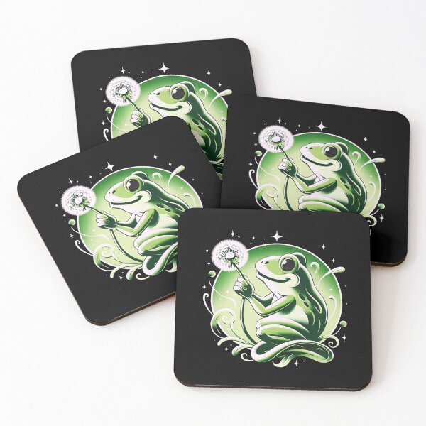 Item preview, dandelion frog designed and sold by WorldByFlowers.