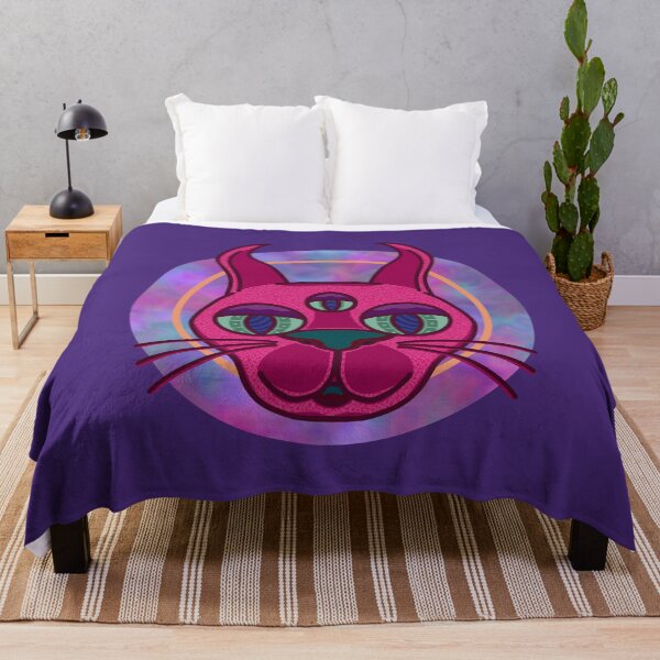 Item preview, Trippy Third Eye Cat designed and sold by AltAlchemy.