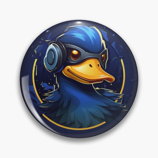 Aperçu de l'œuvre Canard bleu super héro créée et vendue par Clock-Designer.
