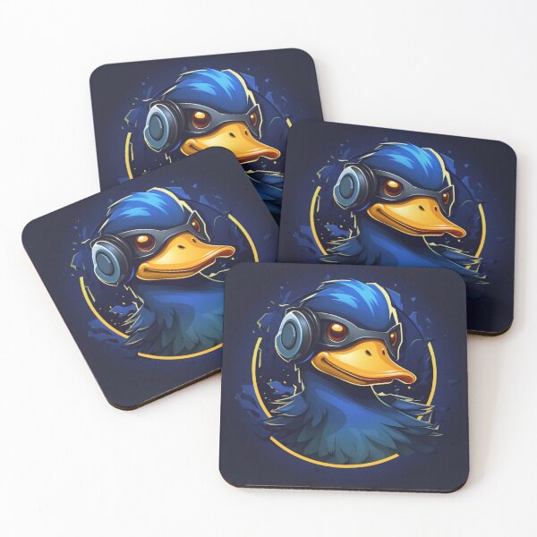 Item preview, Blue Superhero Duck designed and sold by Clock-Designer.
