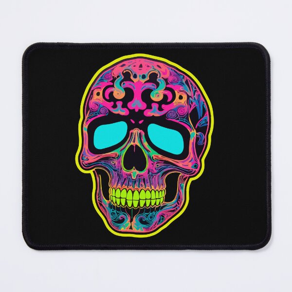 Item preview, Fluo Pop Skull designed and sold by blackink-design.