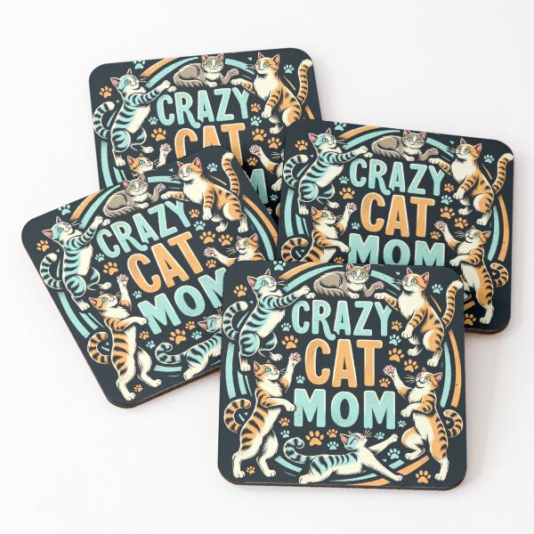 Item preview, Crazy Cat Mom Feline Design designed and sold by visionaryprint.