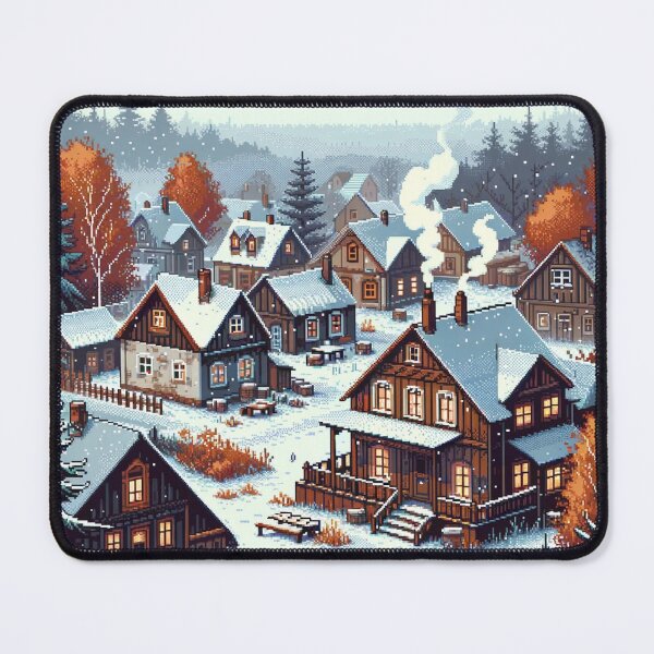 Item preview, Snowy Village designed and sold by janarspixels.
