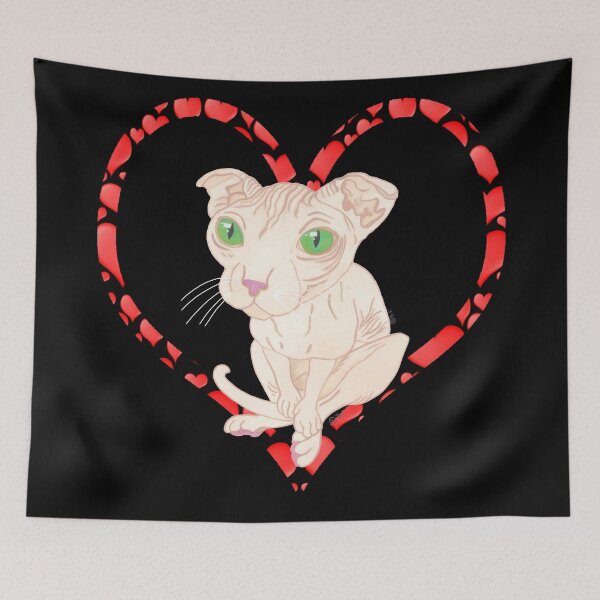 Item preview, UKRAINIAN LEVKOY CAT HEART designed and sold by BeritValk.
