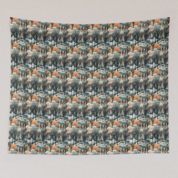 Item preview, Mystical Autumn Forest: Festive Christmas Pattern Design designed and sold by Moisky Patterns.