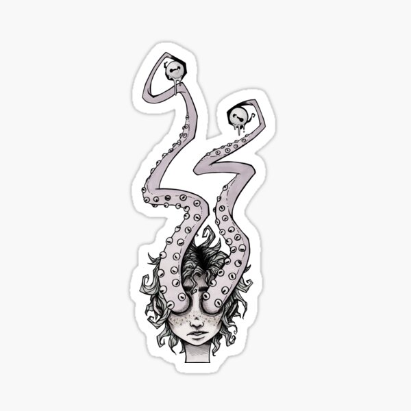 Eyeball Octopus Sticker