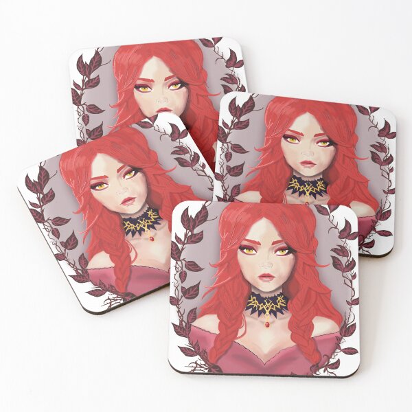 Item preview, Portrait of a Red Lady designed and sold by digitalfae.