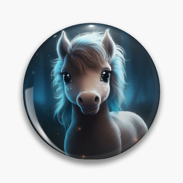 Aperçu de l'œuvre Poney Mignon Arc-en-ciel créée et vendue par Clock-Designer.