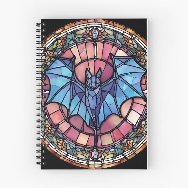 Item preview, colorful stained glass with animals, bat designed and sold by GroonSpace.