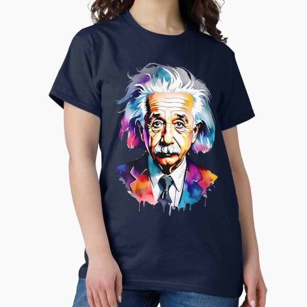 Item preview, Colorful Watercolor Albert Einstein designed and sold by MusesWhispers.
