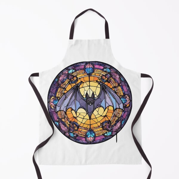 Item preview, colorful stained glass with animals, bat designed and sold by GroonSpace.