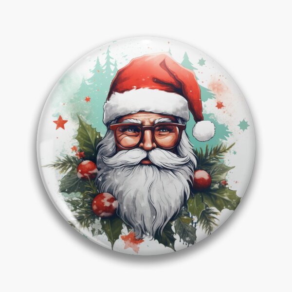 Item preview, Festive Santa Claus Head designed and sold by Clock-Designer.