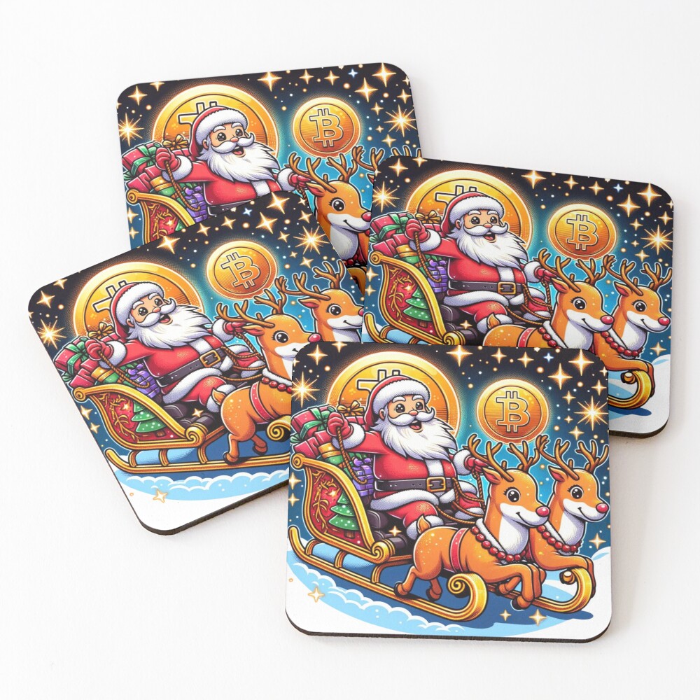 Item preview, Coasters (Set of 4) designed and sold by TodoBitcoin.