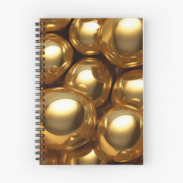 Artikelvorschau, Glänzende goldene Kugeln entworfen und verkauft von Clock-Designer.