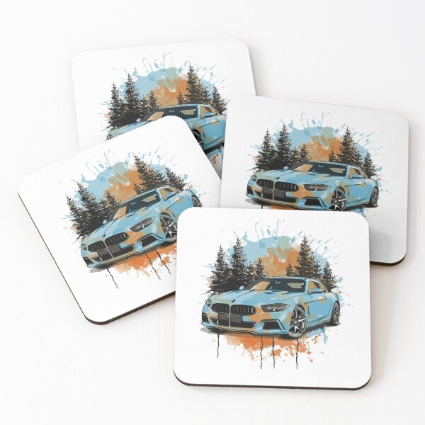 Item preview, Stunning Blue Car in the woods gift for him designed and sold by shirtsngoodies.