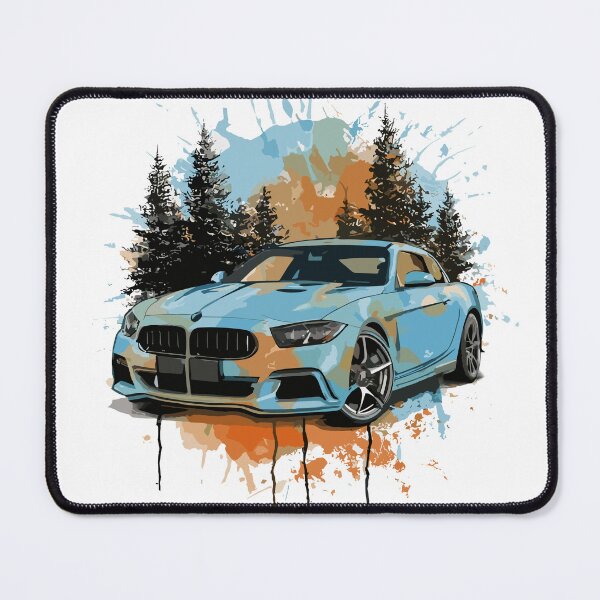 Item preview, Stunning Blue Car in the woods gift for him designed and sold by shirtsngoodies.