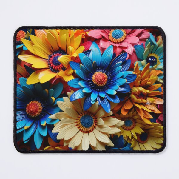 Item preview, Vibrant Multicolored Flowers designed and sold by Clock-Designer.