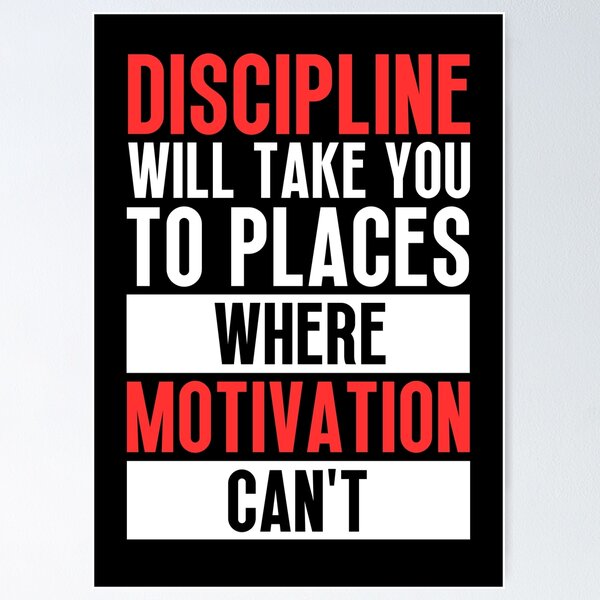 Item preview, Discipline Quote - Motivational designed and sold by SamStoreo X.