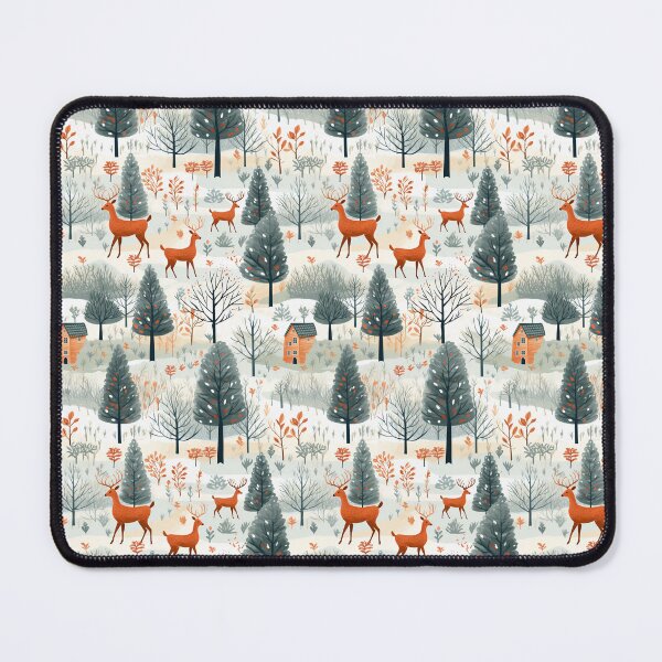 Item preview, Autumn's Yuletide Charm: Magical Christmas Forest Pattern designed and sold by Moisky Patterns.