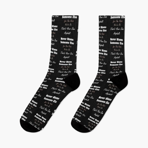 Item preview, Funny Sarcastic Saying Never Blame Someone Else That's Your Own Asphalt Word Pun designed and sold by Cute & Sassy Custom Gifting Boutiques.