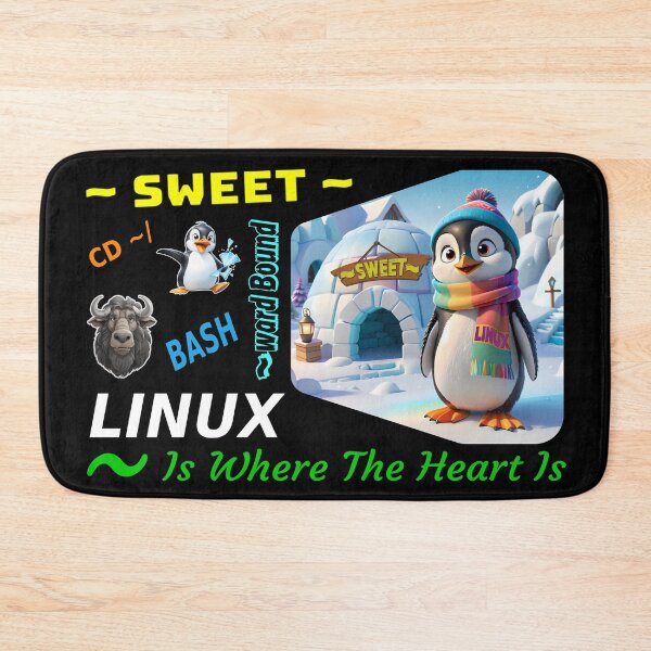 Item preview, Home Sweet Home - Linux humour - Penguin designed and sold by Image-Caption.