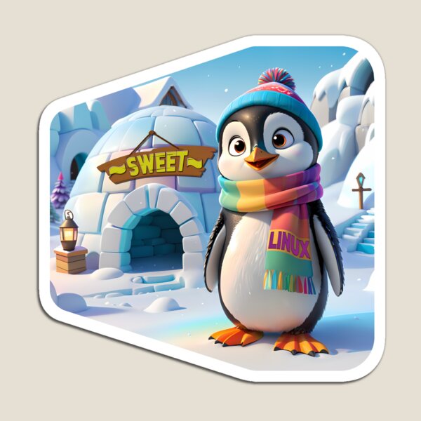 Item preview, Home Sweet Home - Linux humour - Penguin designed and sold by Image-Caption.