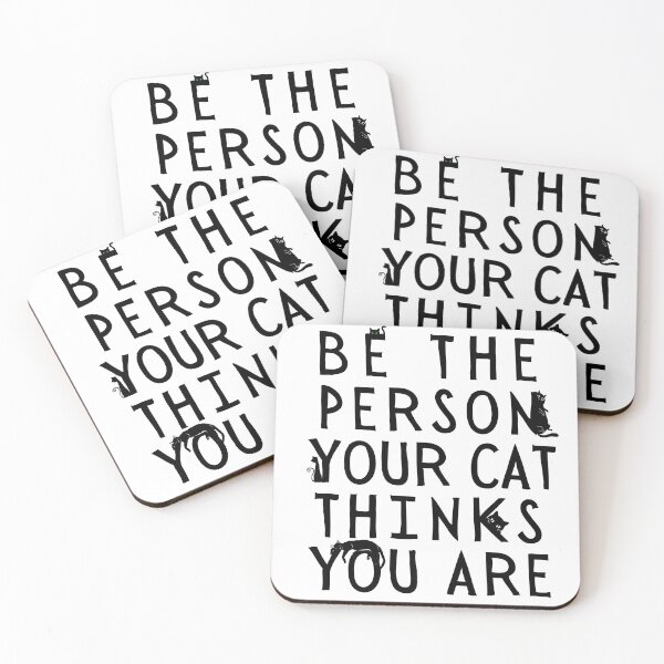 Item preview, Be The Person Your Cat Thinks You Are - Cat Lover Gift designed and sold by SarcastiCrafts.