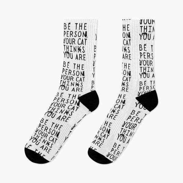Item preview, Be The Person Your Cat Thinks You Are - Cat Lover Gift designed and sold by SarcastiCrafts.
