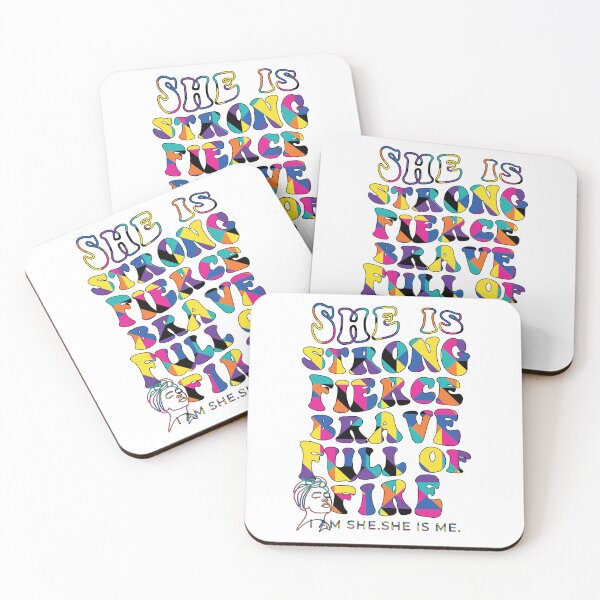 Item preview, She is Strong, Fierce & Brave - Inspirational, empowering, affirmative designed and sold by JaniceO Art of Digital.