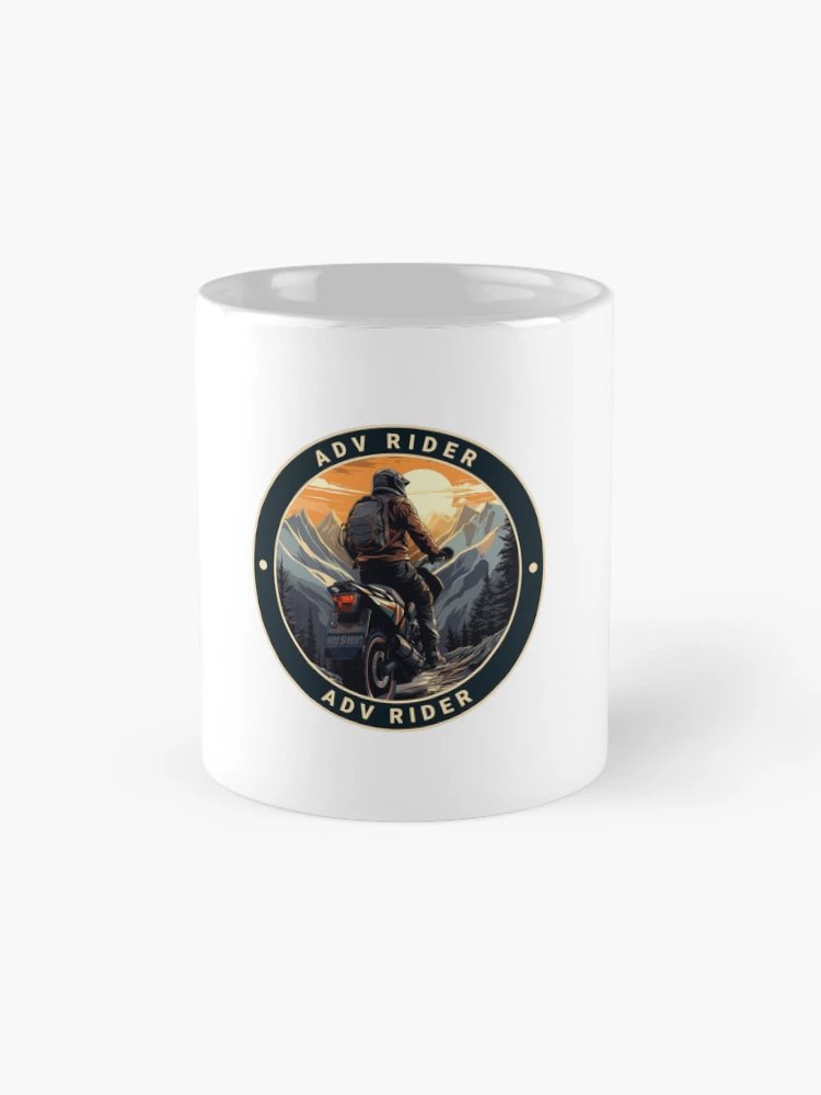 Thumbnail 4 of 6, Coffee Mug, Adventure Rider Sticker | ADV Rider  designed and sold by ronengel.