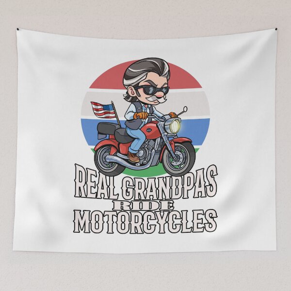 Item preview, Real Grandpas Ride Motorcycles Funny Grandfather Cool Grandpa designed and sold by Nosek1ng.