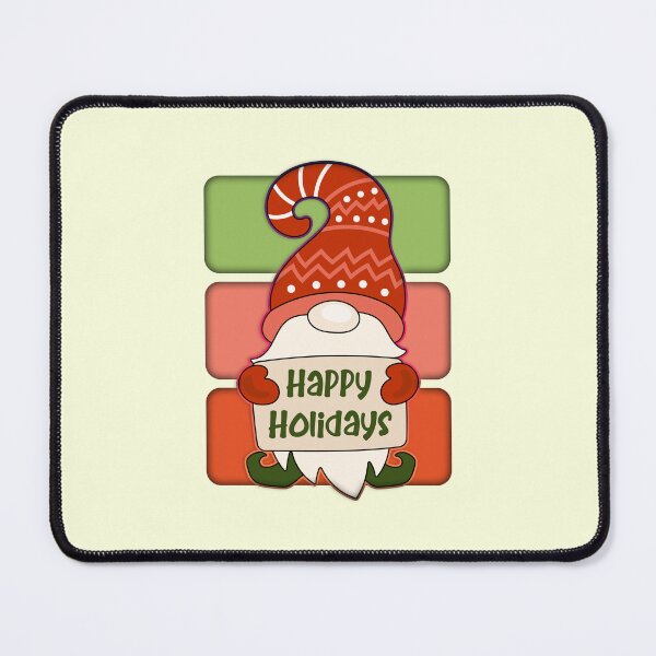 Item preview, Christmas Gnome Holding a Happy Holidays Sign designed and sold by franktact.