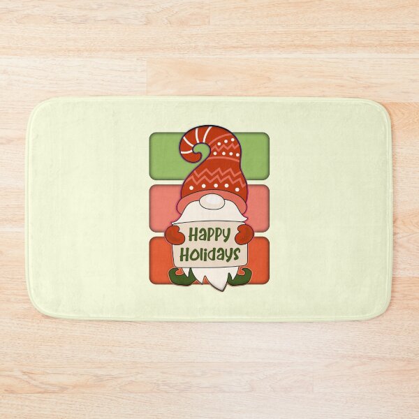 Item preview, Christmas Gnome Holding a Happy Holidays Sign designed and sold by franktact.