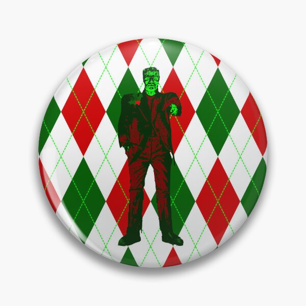 Item preview, ugly christmas frankenstein argyle plaid designed and sold by Gossip Rag.