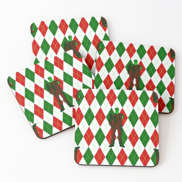 Item preview, ugly christmas frankenstein argyle plaid designed and sold by Gossip Rag.
