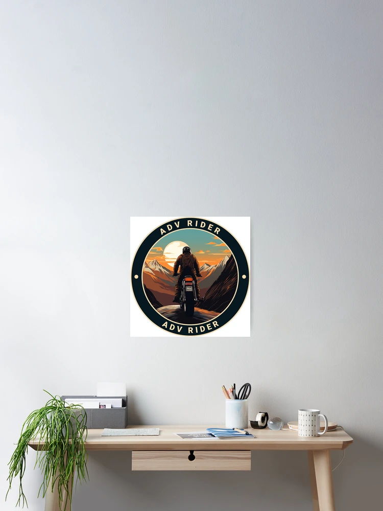 Thumbnail 2 of 3, Poster, Adventure Rider Sticker | ADV Rider designed and sold by ronengel.
