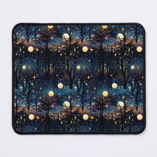 Item preview, Magical Memphis Christmas: Dreamy Starry Night Pattern designed and sold by Moisky Patterns.
