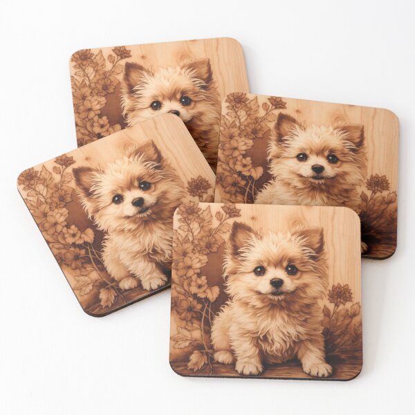 Item preview, Pomapoo: The Vibrant Energy of Wood (Pyro Pets Art - 128) designed and sold by pyropetsart.