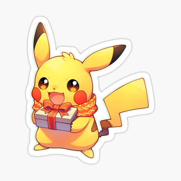Japan Pokemon 4 Size Sticker - Pikachu Pixel Art