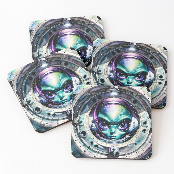 Item preview, 3D Watercolor Mysterious Alien Intruder designed and sold by JoeZigns81.