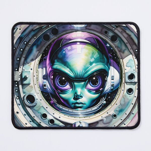 Item preview, 3D Watercolor Mysterious Alien Intruder designed and sold by JoeZigns81.