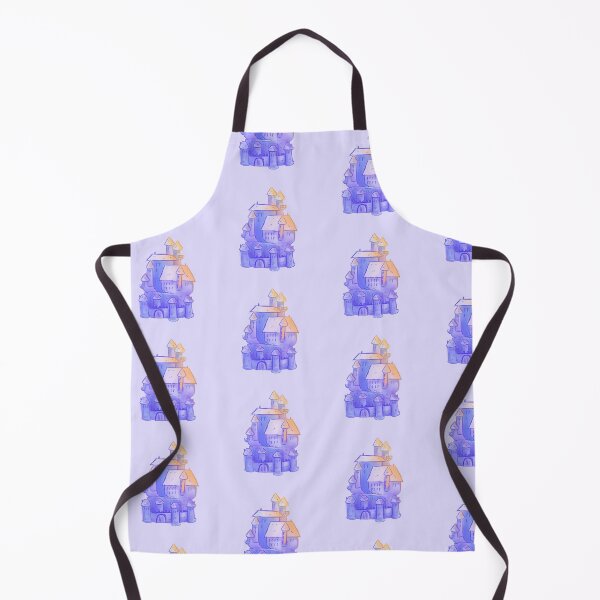 Item preview, Castillo de cristal, colores pastel, lila, azul designed and sold by rizdrawings.