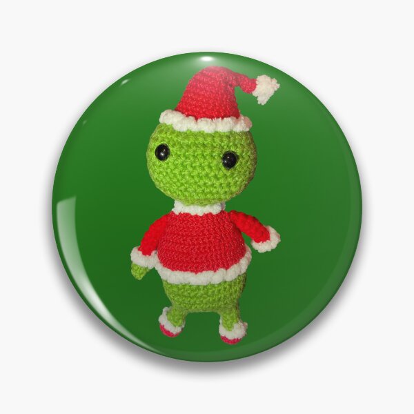 Item preview, The Grinch Crochet Doll designed and sold by ItemCrafter.