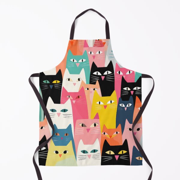 Item preview, Cat Diversity - Retro Folk Feline Inclusion designed and sold by GalleryOXO.
