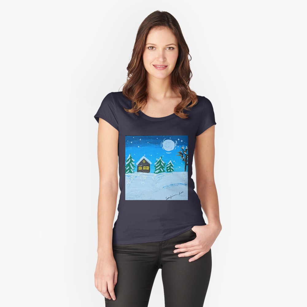 Item preview, Fitted Scoop T-Shirt designed and sold by Ladyinthemitten.