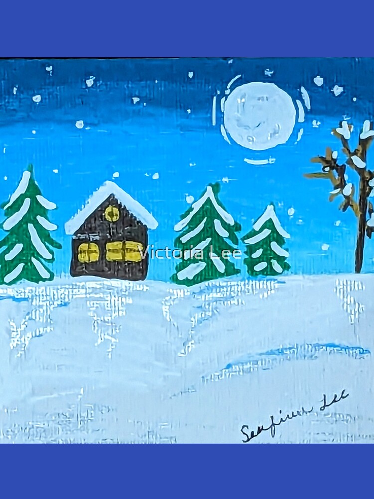 Thumbnail 7 of 7, Classic T-Shirt, Winter Cabin in Michigan designed and sold by Ladyinthemitten.