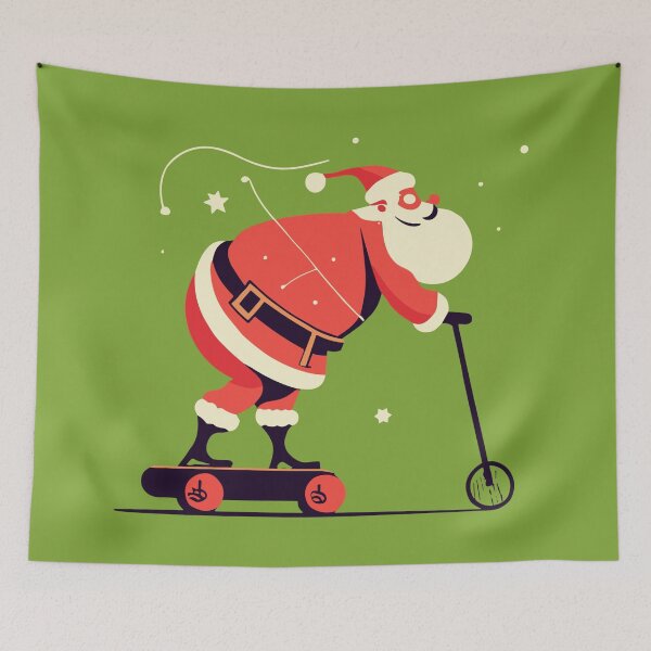 Item preview, Scooter Santa Claus Artwork designed and sold by Collision19.