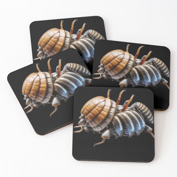 Item preview, cute spiky isopod designed and sold by Obinne.